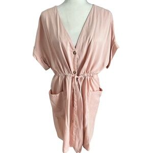 Zara Basic Short Sleeve Shirt Dress Women’s Size Small